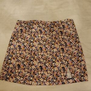 Wild Fable Multicolor Floral Mini Skirt